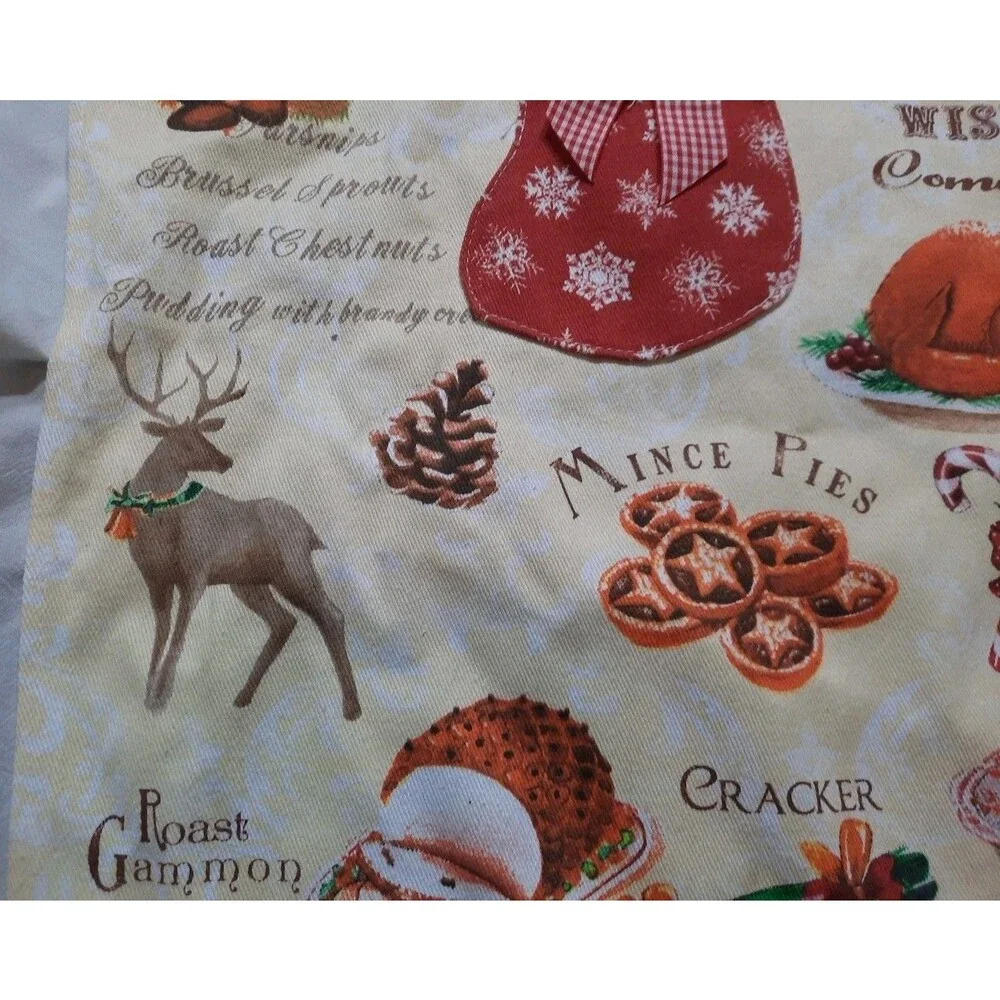 NWT Kitchen Chic “Marry Christmas” Adjustable Christmas Theme Apron